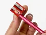 Liderpapel Sacapuntas Metálico Cuña 2 Usos Color Rojo