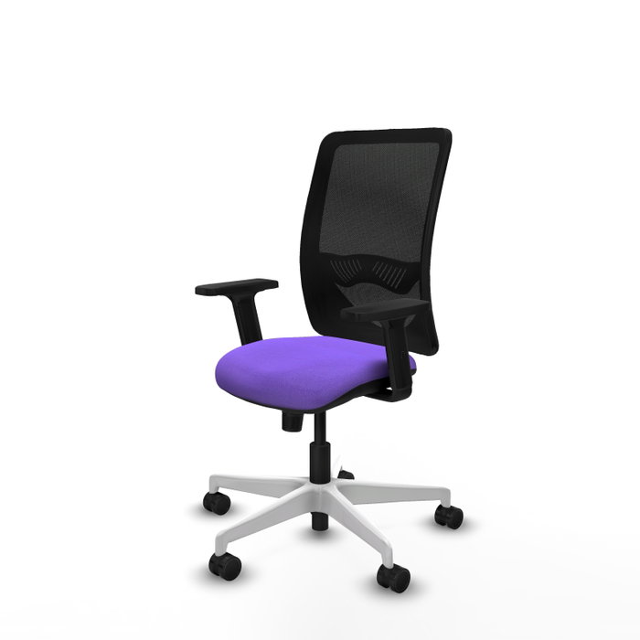 PIQUERAS Y CRESPO Silla de oficina Zulema con mecanismo Sincro, Lila y Negro PIQUERAS Y CRESPO Silla de oficina Zulema con mecanismo Sincro, Lila y Negro