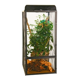 ZooMed Reptibreeze Terrario Grande 46x46x92cm de Aluminio Negro Anodizado