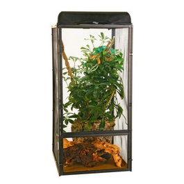 ZooMed Reptibreeze Terrario Grande 46x46x92cm de Aluminio Negro Anodizado