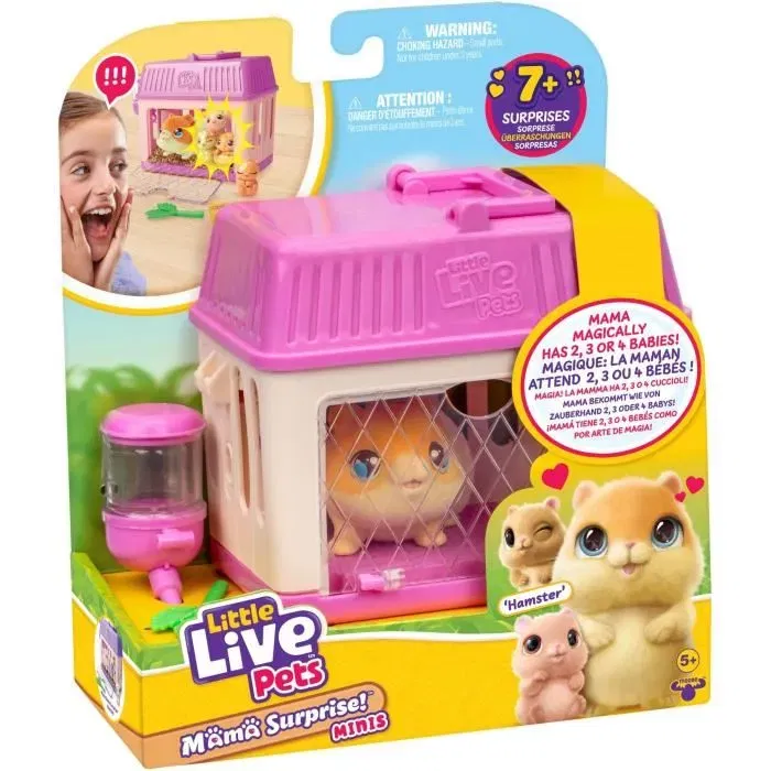 Little Live Pets Hamsters Mama Surprise LIT0630996266267 - Incluye Bebés y Accesorios Personalizables Little Live Pets Hamsters Mama Surprise LIT0630996266267 - Incluye Bebés y Accesorios Personalizables