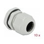 DeLOCK Prensacables PG19 Gris (Pack de 10 unidades)
