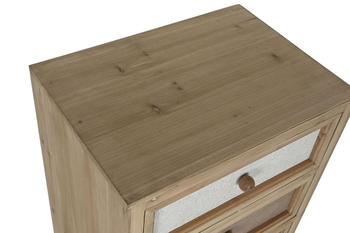 DKD Home Decor Chifonier Tradicional Lino Cajon 48 x 106 x 35 cm