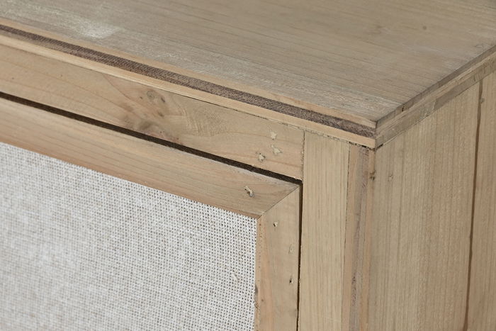 DKD Home Decor Chifonier Tradicional Lino Cajon 48 x 106 x 35 cm