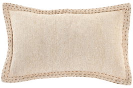 DKD Home Decor Cojín Algodón Velvet Crudo 50x30 cm