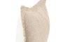 DKD Home Decor Cojín Algodón Velvet Crudo 50x30 cm
