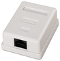 Aisens Roseta de Superficie RJ45 Cat.5e UTP 1 Toma Blanco A138-0296
