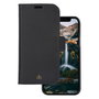 Dbramante1928 Detachable Magnetic Back-Cover Funda de Cuero Saffiano Negro Noche para Apple iPhone