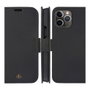 Dbramante1928 Detachable Magnetic Back-Cover Funda de Cuero Saffiano Negro Noche para Apple iPhone