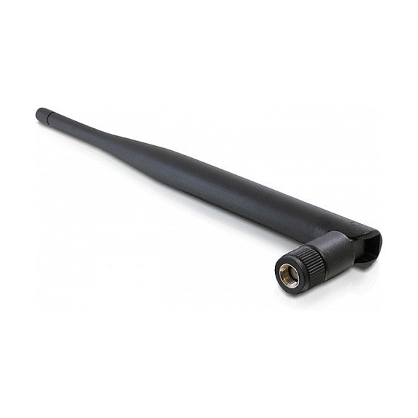 DeLOCK 88396 Antena WLAN 802.11 b/g/n con conector RP-SMA, 5 dBi, negra