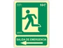 Archivo 2000 Señal Salida de Emergencia Izquierda Verde 160x320 mm