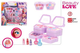 Color Baby Estuche de Maquillaje y Gafas 3 Pisos 24,50x26x8cm Plástico