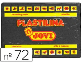 Jovi Plastilina Negro Unidad Tamaño Grande Pasta Vegetal Coloreada Muy Moldeable 350g