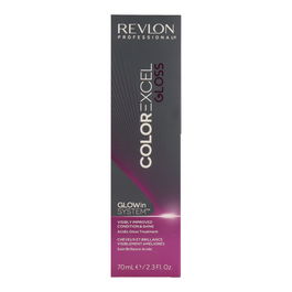 Revlon Color Excel Gloss 7.23 Rubio Medio Irisado Dorado (Vintage Rose) Tono Sobre Tono Sin Amoníaco Con Brillo Espejo 70ml