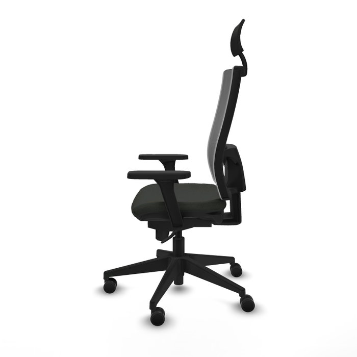 PIQUERAS Y CRESPO Silla de oficina Horna con mecanismo Sincro, Negro y Gris PIQUERAS Y CRESPO Silla de oficina Horna con mecanismo Sincro, Negro y Gris