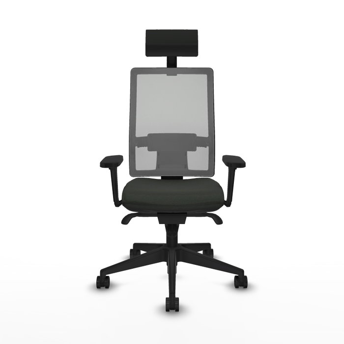 PIQUERAS Y CRESPO Silla de oficina Horna con mecanismo Sincro, Negro y Gris PIQUERAS Y CRESPO Silla de oficina Horna con mecanismo Sincro, Negro y Gris