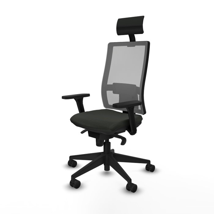PIQUERAS Y CRESPO Silla de oficina Horna con mecanismo Sincro, Negro y Gris PIQUERAS Y CRESPO Silla de oficina Horna con mecanismo Sincro, Negro y Gris
