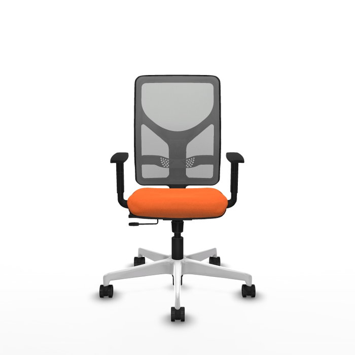 PIQUERAS Y CRESPO Silla de oficina Motilla Naranja y Gris