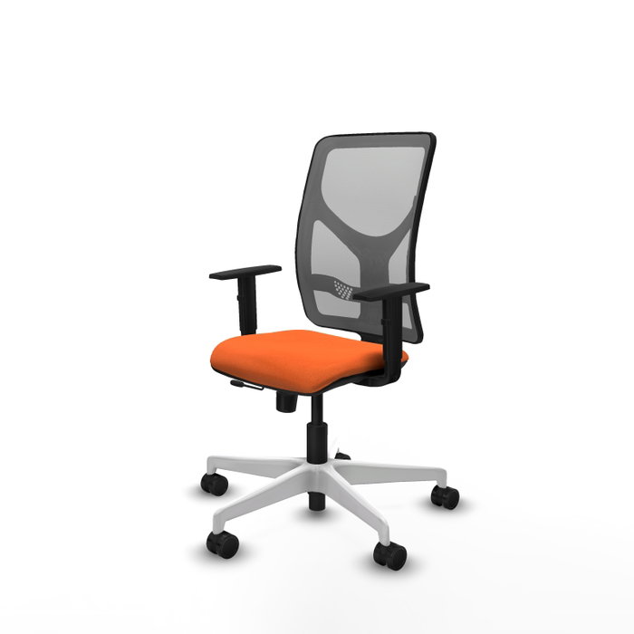 PIQUERAS Y CRESPO Silla de oficina Motilla Naranja y Gris