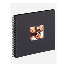 Walther SA110B Fun Schwarz Cuaderno Espiral Negro 30x30 cm, 50 hojas negras