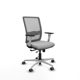 PIQUERAS Y CRESPO Silla de oficina Haches Gris con mecanismo Sincro/Traslack