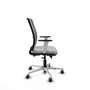 PIQUERAS Y CRESPO Silla de oficina Haches Gris con mecanismo Sincro/Traslack