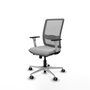 PIQUERAS Y CRESPO Silla de oficina Haches Gris con mecanismo Sincro/Traslack