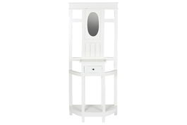 DKD Home Decor Formentera23 Recibidor Mediterraneo Blanco Roto 31 x 180 x 77 cm