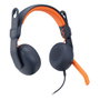 Logitech Zone Learn Auriculares alámbricos Diadema Educación Azul Naranja