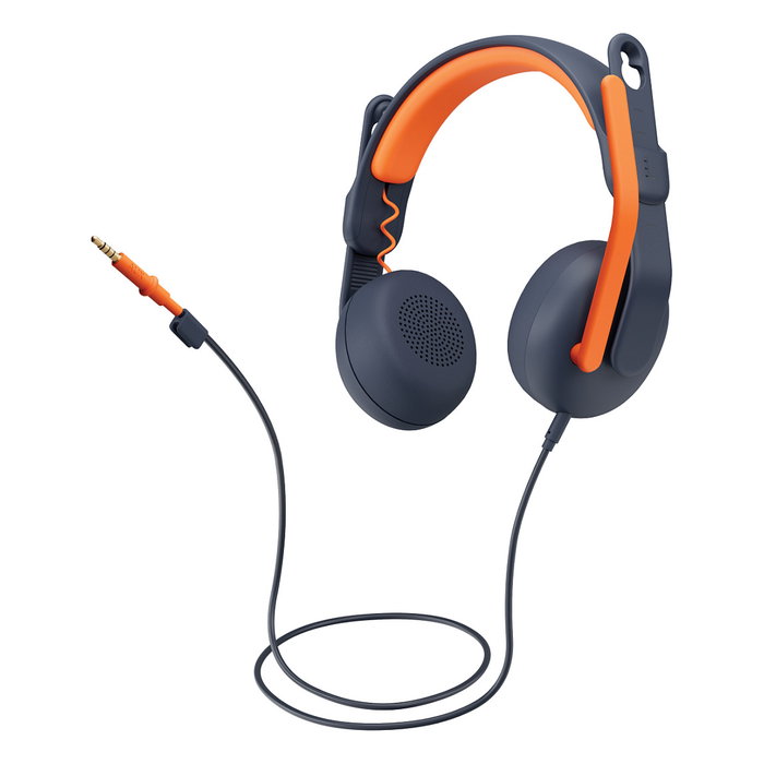 Logitech Zone Learn Auriculares alámbricos Diadema Educación Azul Naranja