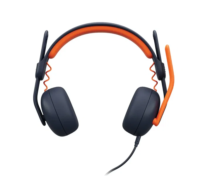 Logitech Zone Learn Auriculares con Micrófono Diadema Alámbrico para Educación/Niños, Conector 3.5mm y USB-C, Compatible PC/Mac/ChromeOS, Color Azul y Naranja