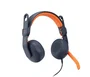 Logitech Zone Learn Auriculares con Micrófono Diadema Alámbrico para Educación/Niños, Conector 3.5mm y USB-C, Compatible PC/Mac/ChromeOS, Color Azul y Naranja