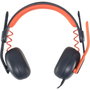 Logitech Zone Learn Auriculares Alámbricos Supraaurales Azul y Naranja