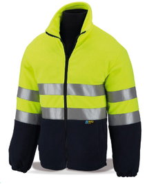 Chaleco de alta visibilidad forro polar amarillo azul L