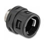 DeLOCK Racor fijo de rosca externa M32 negro (2 unidades)