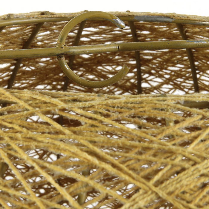 Home Deco Factory Pantalla Decorativa Mostaza Tejida 30 cm