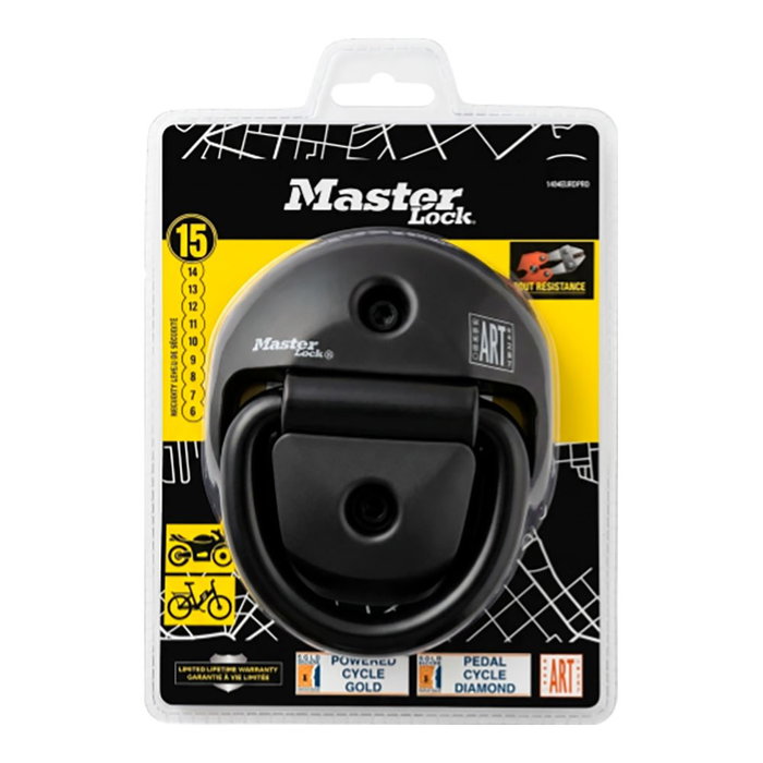 Master Lock Anclaje de suelo/pared abatible de acero endurecido