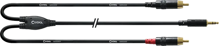 Cordial Cable Y Minijack Estéreo Largo/2 Rca De 3M Cordial Cable Y Minijack Estéreo Largo/2 Rca De 3M