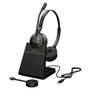 Jabra Auriculares Jabra Engage 55 SE inalámbricos binaural para oficina (DECT, supramural, estación de carga USB-C, negro)