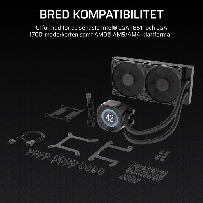 Corsair Nautilus 240 RS LCD Negro