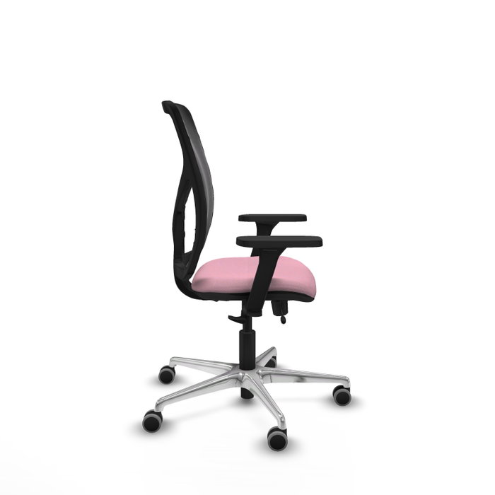 PIQUERAS Y CRESPO Silla de oficina Motilla Rosa y Negro con mecanismo Sincro/Traslack PIQUERAS Y CRESPO Silla de oficina Motilla Rosa y Negro con mecanismo Sincro/Traslack