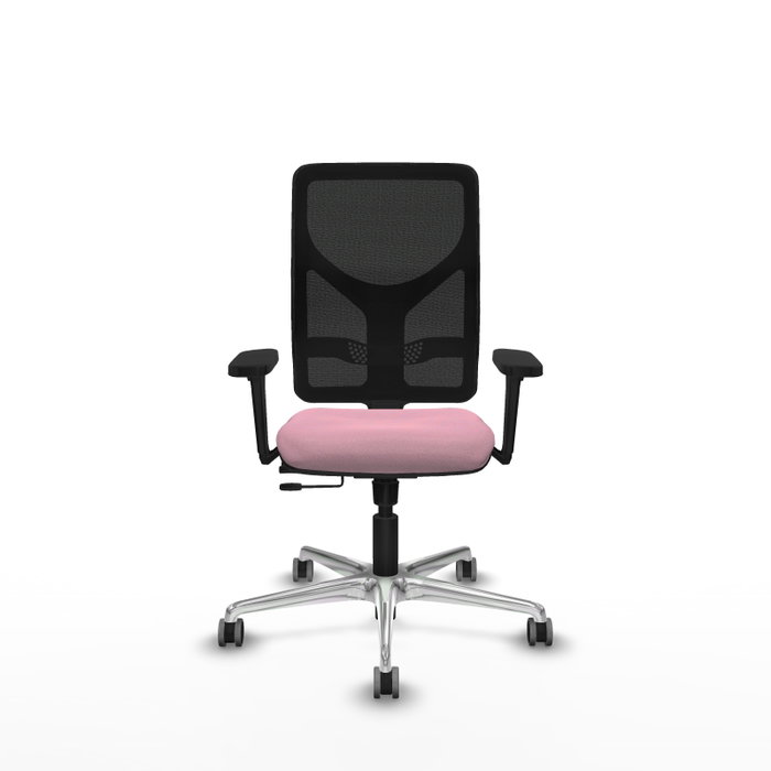 PIQUERAS Y CRESPO Silla de oficina Motilla Rosa y Negro con mecanismo Sincro/Traslack PIQUERAS Y CRESPO Silla de oficina Motilla Rosa y Negro con mecanismo Sincro/Traslack