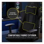 Corsair TC100 RELAXED Silla Gaming Ergonómica con Respaldo Reclinable, Reposabrazos 2D y Acolchado de Tela - Color Negro