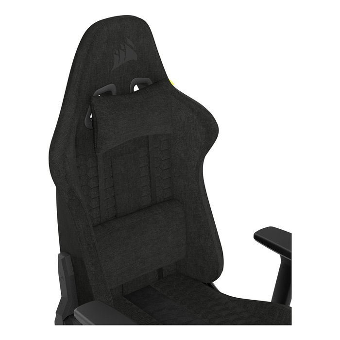 Corsair TC100 RELAXED Silla Gaming Ergonómica con Respaldo Reclinable, Reposabrazos 2D y Acolchado de Tela - Color Negro Corsair TC100 RELAXED Silla Gaming Ergonómica con Respaldo Reclinable, Reposabrazos 2D y Acolchado de Tela - Color Negro