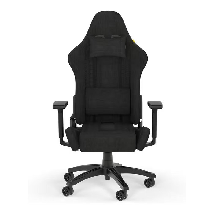 Corsair TC100 RELAXED Silla Gaming Ergonómica con Respaldo Reclinable, Reposabrazos 2D y Acolchado de Tela - Color Negro Corsair TC100 RELAXED Silla Gaming Ergonómica con Respaldo Reclinable, Reposabrazos 2D y Acolchado de Tela - Color Negro