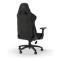 Corsair TC100 RELAXED Silla Gaming Ergonómica con Respaldo Reclinable, Reposabrazos 2D y Acolchado de Tela - Color Negro