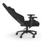 Corsair TC100 RELAXED Silla Gaming Ergonómica con Respaldo Reclinable, Reposabrazos 2D y Acolchado de Tela - Color Negro