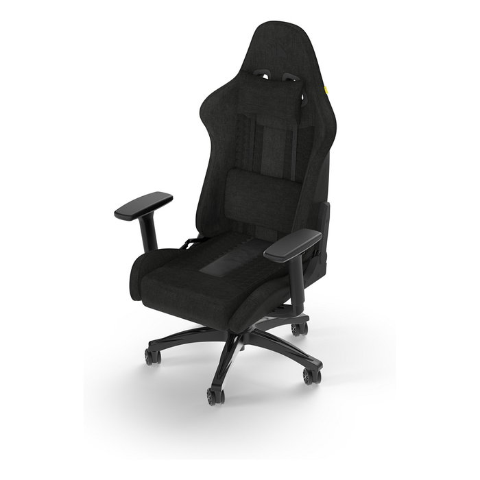 Corsair TC100 RELAXED Silla Gaming Ergonómica con Respaldo Reclinable, Reposabrazos 2D y Acolchado de Tela - Color Negro Corsair TC100 RELAXED Silla Gaming Ergonómica con Respaldo Reclinable, Reposabrazos 2D y Acolchado de Tela - Color Negro