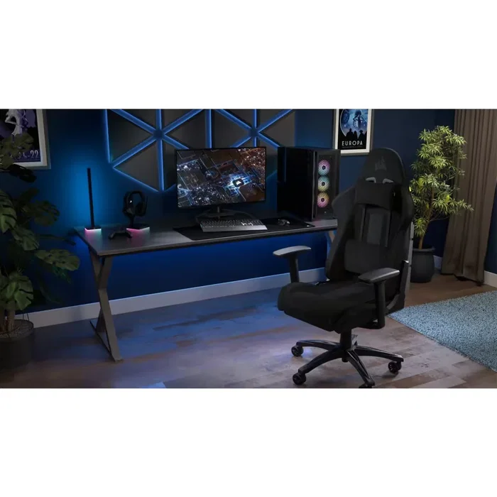 Corsair TC100 RELAXED Silla Gaming de Tela Negra Corsair TC100 RELAXED Silla Gaming de Tela Negra