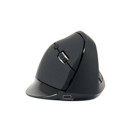 Conceptronic LORCAN03B Ratón Ergonómico Vertical Bluetooth 5.2 Negro